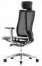 Кресло FALTO G1 AIR GON-18KALH-AL-BK  Спинка Черн /сидение Черн /Каркас черный