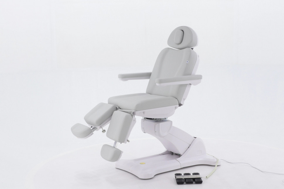 Педикюрное кресло электрическое MED-MOS ММКП-3 (КО-193Д) св.серый