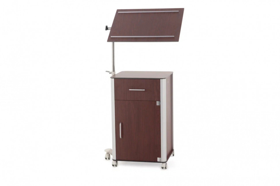 Тумба прикроватная MED-MOS с поворотной столешницей BLZ 030 (ПТ-001/ПТ-004) коричневый Тумба прикроватная MED-MOS с поворотной столешницей BLZ 030 (ПТ-001/ПТ-004) коричневый