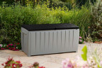 Сундук садовый "Novel", 340 л, серый-чёрный Сундук садовый "Novel", 340 л, серый-чёрный