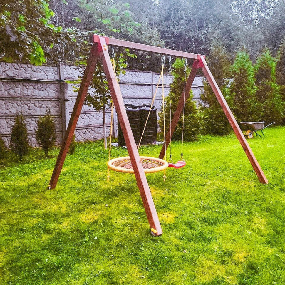 Качели Выше Всех дачные двойные Качели Выше Всех дачные двойные