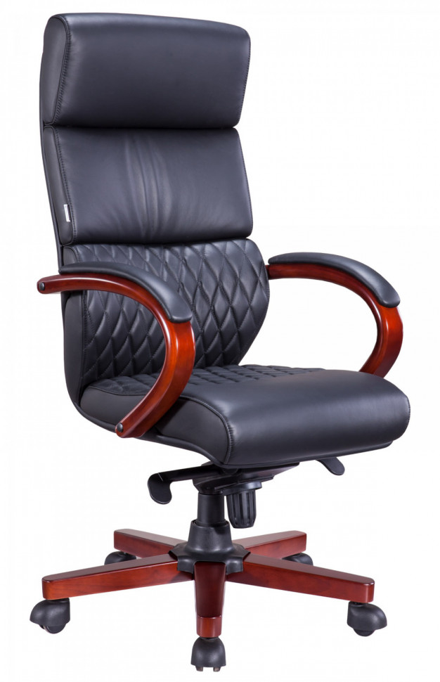 Кресло Everprof President Wood Экокожа Черный Кресло Everprof President Wood Экокожа Черный