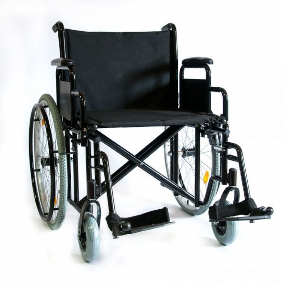 Кресло-коляска механическая 711AE (61см) (ткань) колеса пневмо Кресло-коляска механическая 711AE (61см) (ткань) колеса пневмо