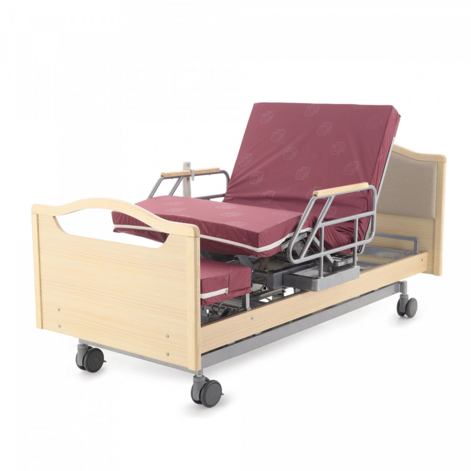 Кровать электрическая MED-MOS DB-2B с поворотным креслом в правую сторону (светлое дерево) Кровать электрическая MED-MOS DB-2B с поворотным креслом в правую сторону (светлое дерево)