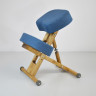 Стул коленный "ОЛИМП ЭКО" на деревянной основе без спинки цвет ткани синий джинс Стул коленный "ОЛИМП ЭКО" на деревянной основе без спинки цвет ткани синий джинс