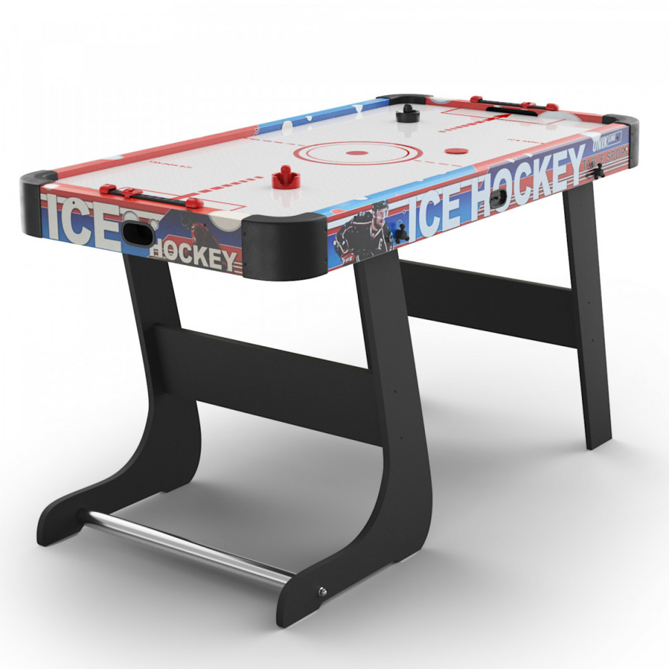 Игровой стол складной UNIX Line Аэрохоккей (125х65 cм) Игровой стол складной UNIX Line Аэрохоккей (125х65 cм)